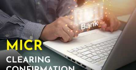 micr clearing confirmation internet banking via computer